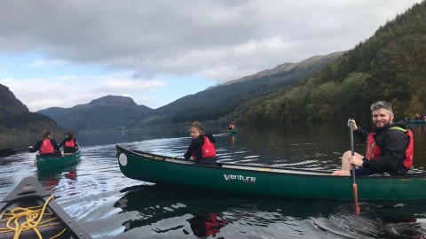 Canoeing on Loch Lubnaig, Callander