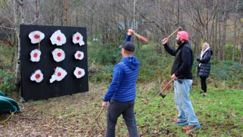 Axe Throwing at Aviemore