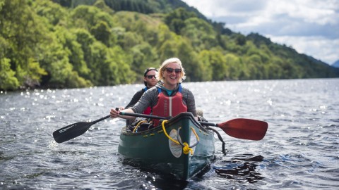 Canoeing on Loch Tay