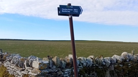 Marking the Durness end of the North Highland Way