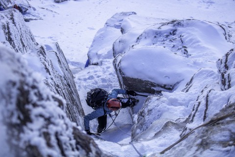 guided winter climbing day