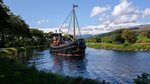 Puffer Steamboat Holiday on the Caledonian Canal